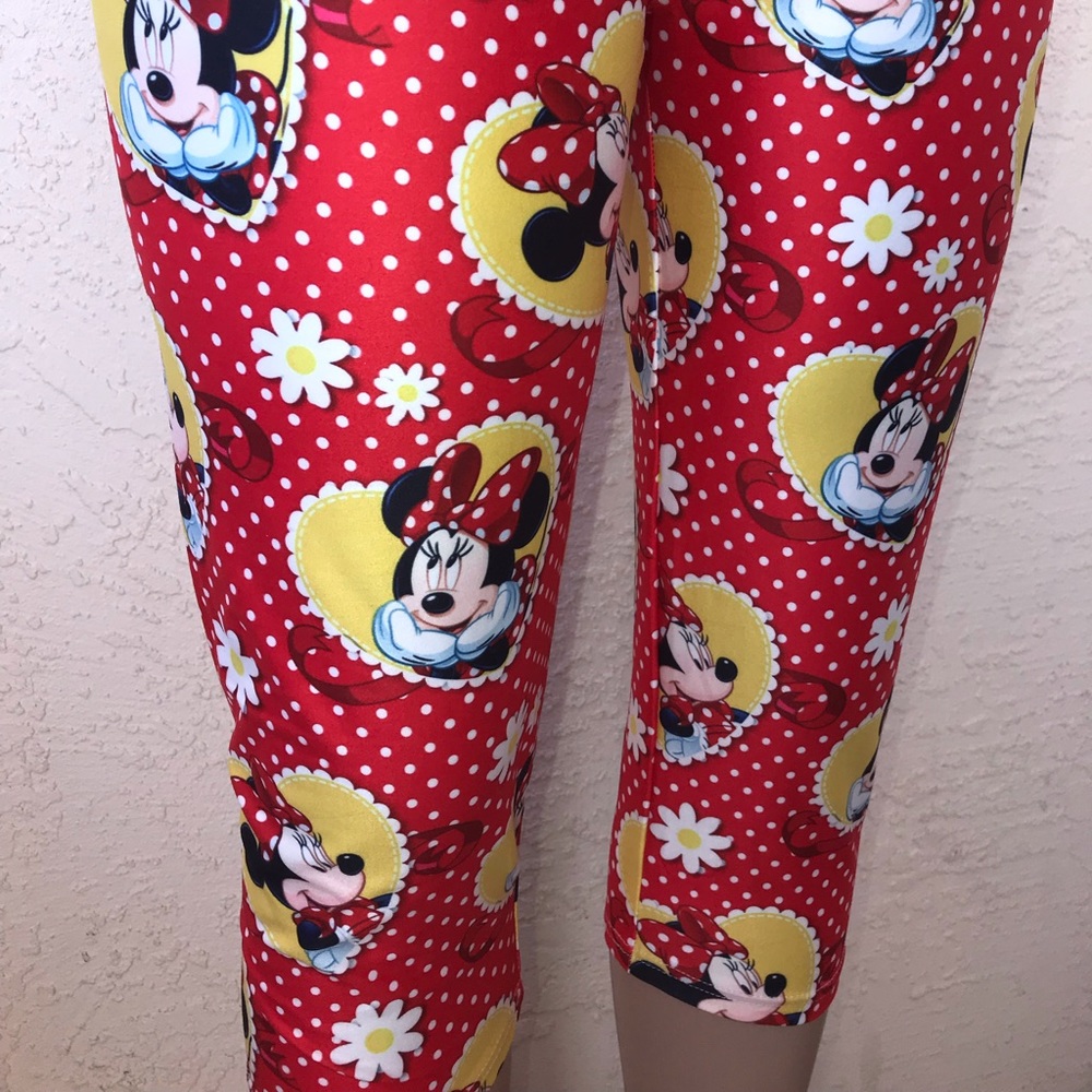 Minnie Secret Polka Dot Custom Leggings Capri